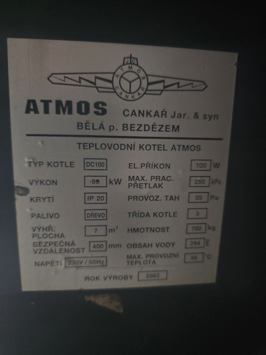 Индустриален котел Atmos DC100 100 kw
