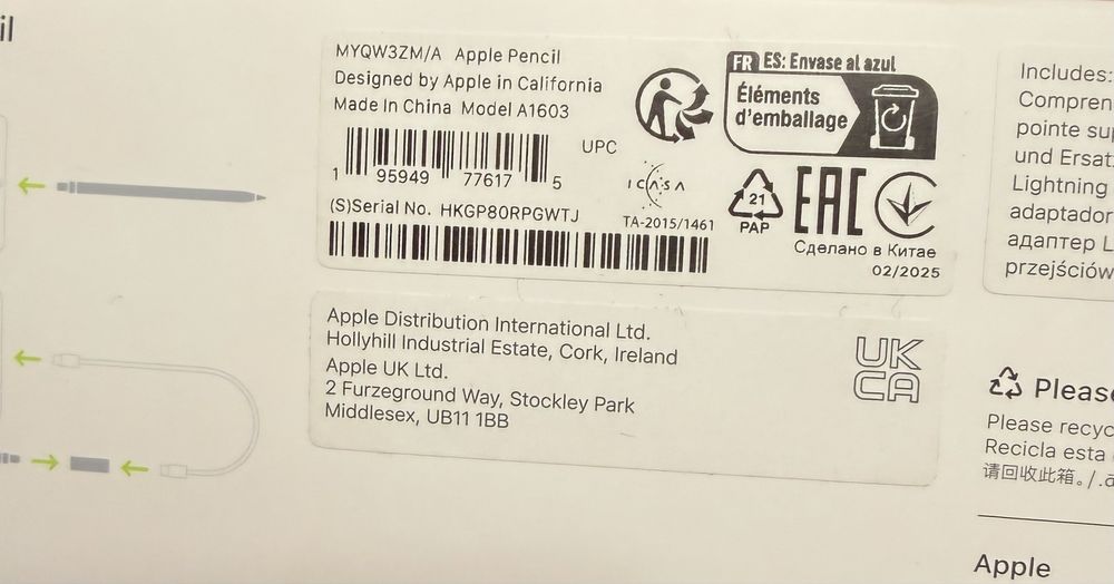 iPad 11 A16 Wifi 128Gb + Pencil A1603