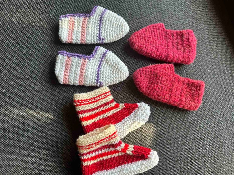 Детски плетени терлички  !