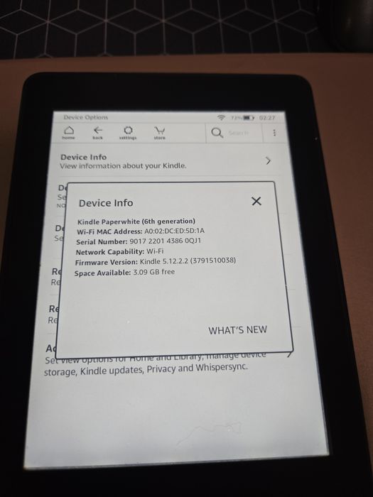 Kindle paperwhite 6th generation