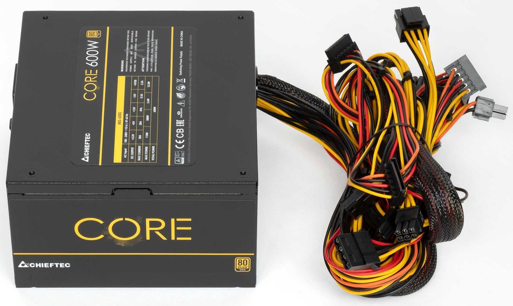 Chieftec CORE 600W блок питания GOLD сертификат