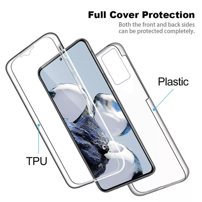 Прозрачен 360° Градуса Кейс за Xiaomi 12T / 12T Pro 12X Lite