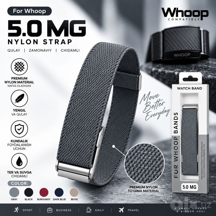 WHOOP 5.0 remeshok — YANGI