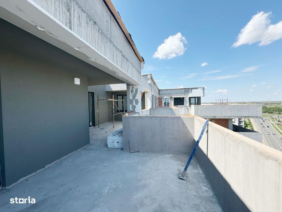 Penthouse 3 camere, decomandat, 86.3 mp utili, etaj 9/9-zona Aradului