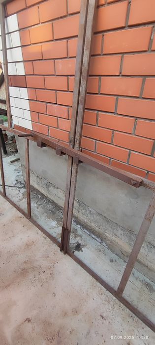 Ворота во двор, с профлистом.