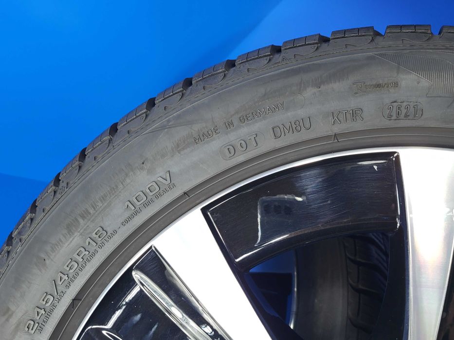 Super Oferta!! Vand set 4 anvelope 245 45 18 M+S ca NOI Goodyear MOE R