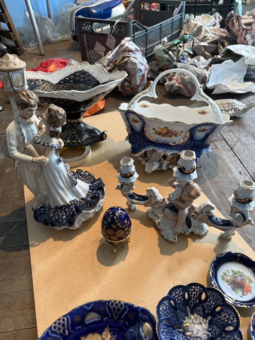 Set pahare rubin si cristal