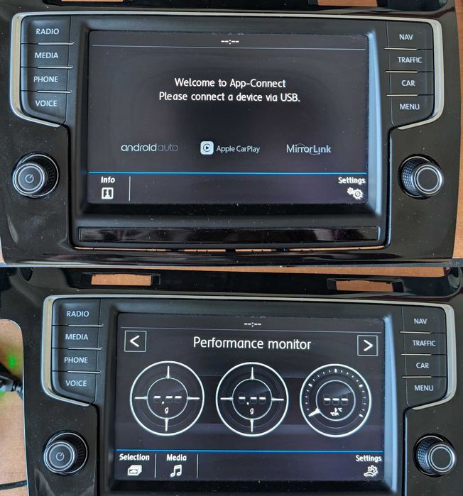 MIB2 Navigatie Golf 7 Volkswagen cu Display Mare 8 inch Ecran mare