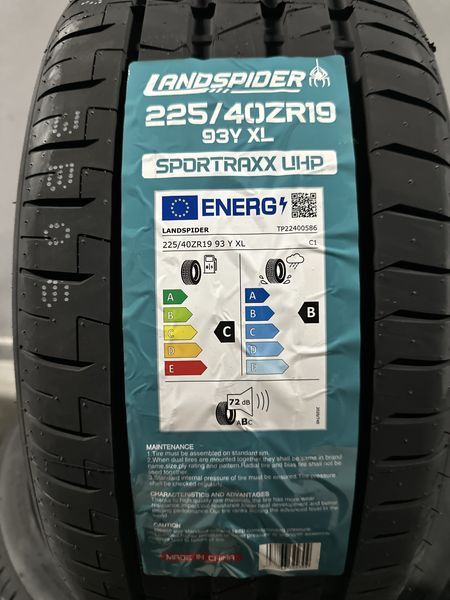 Нови летни гуми LANDSPIDER UHP 225/40R19 93Y XL БОРД 2254019