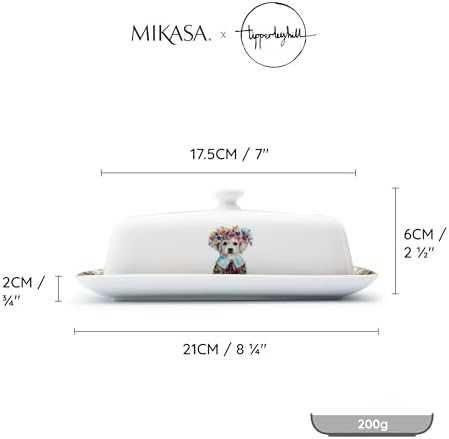 Нова Масленица Mikasa керамична 21x11x7 см илюстрирано кученце Купичка