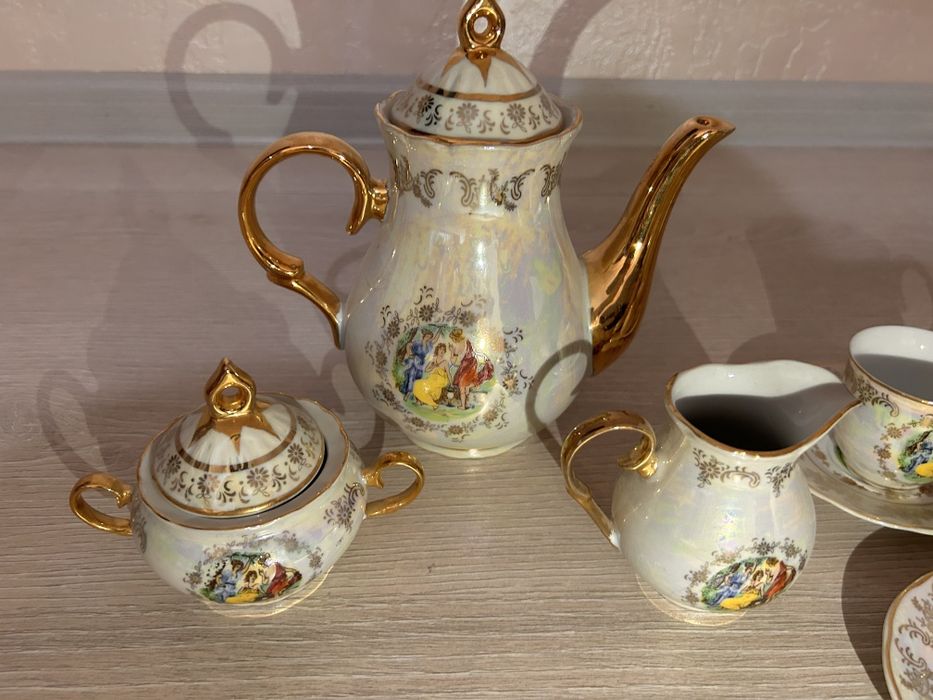 Антикварный Чайный сет компании Thun 1 original kobalt