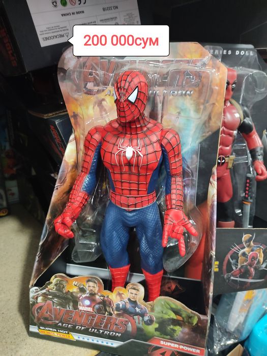 Для детей игрушки, кино кахрамонлари человек паук оригинал.