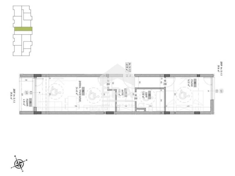 Продава се Двустаен апартамент в София, Малинова долина - 79 кв.м за 2038 €/кв.м - Снимка #7