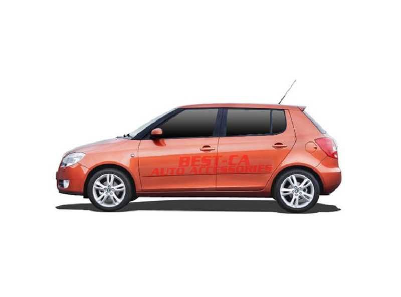 Текстилен черен подлакътник подходящ за Skoda Fabia Mk2 Skoda Roomster