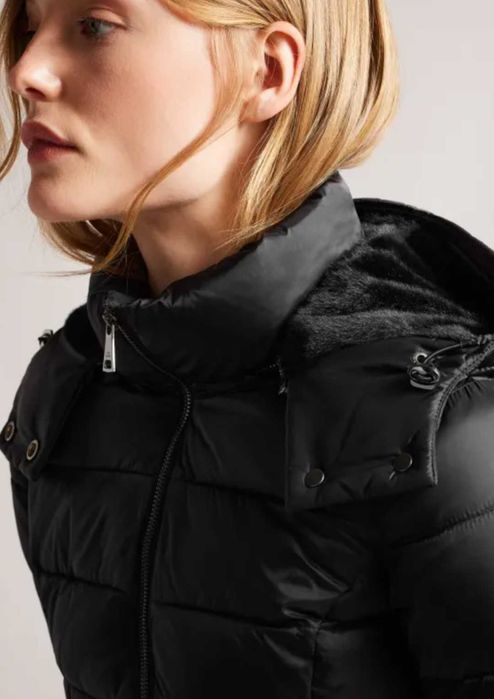 Дамско Дълго Потплатено Палто "Ted Baker" Alice-Black Coats & Jackets