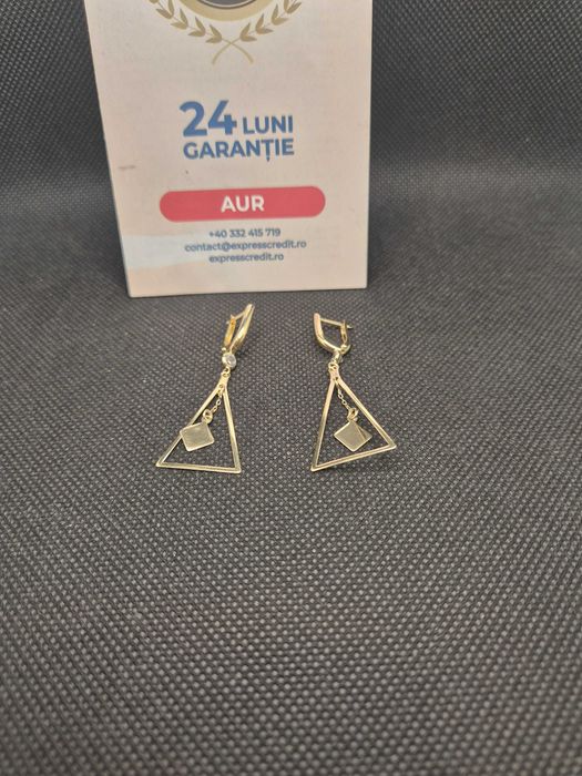 Cercei aur 14K 2.87g (50226.1 Ag11 Piata Nicolina) Garantie 2 ani!
