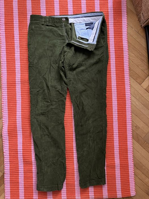 Pantaloni Tomi Hilfiger  velur verde marimea M barbati