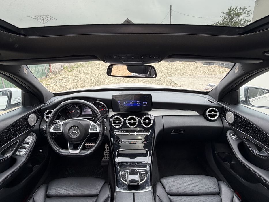 Mercedes C180d 2018 AMG euro 6 pano camere 360 led km reali rate/leasing/buy/back