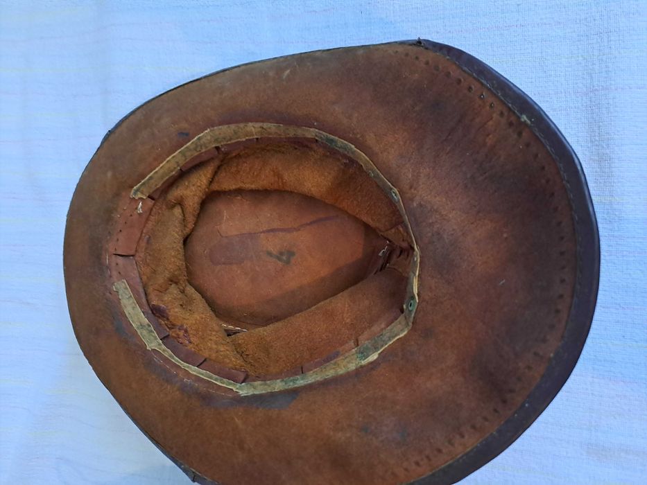 palarie cowboy piele veche