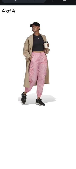 Adidas utility nylon pants pink