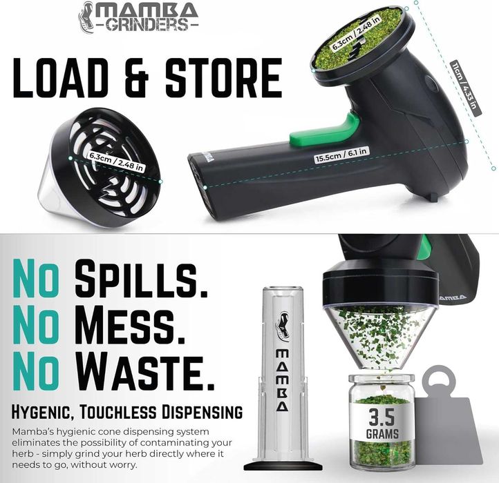 Rasniță Electrică Mamba Monster USB pentru Ierburi și Mirodenii