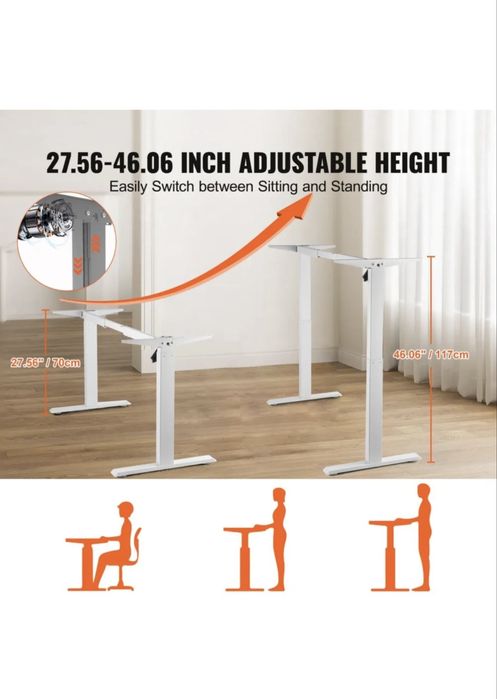 Cadru pentru birou reglabil electric cu memorii