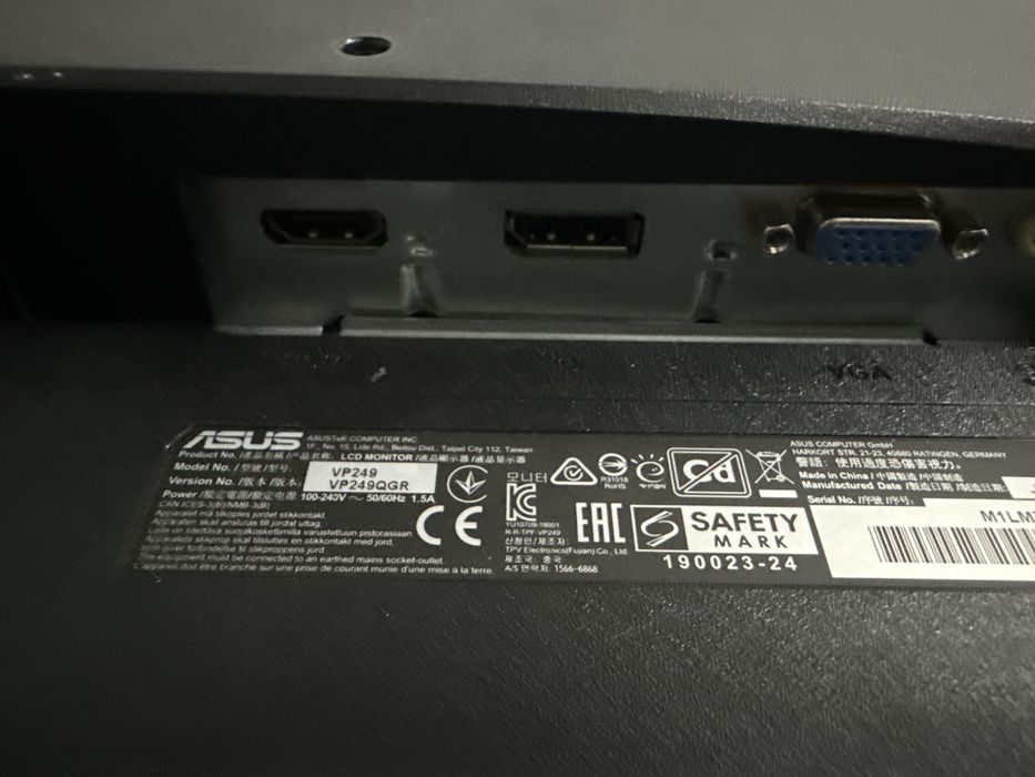 Монитор Asus 24”  IPS 144Hz FHD