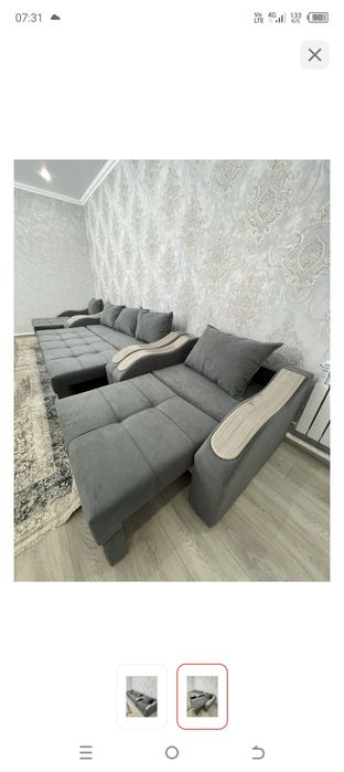 Срочно продам диван с двумя кресломи