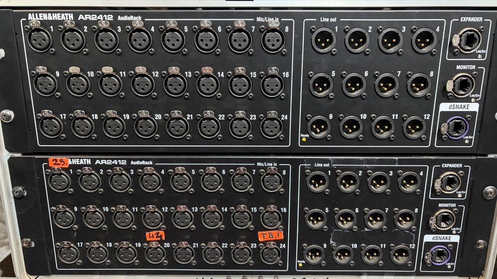 Allen and Heath SQ6 cu 2 stagebox