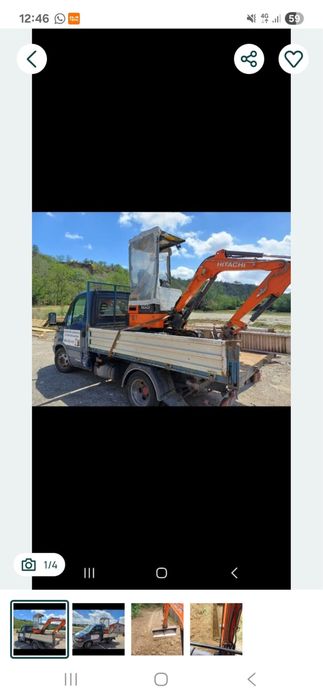 Lucrari miniexcavtor  - transport agretate