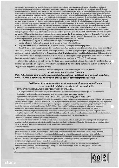 Vanzare teren 304mp ideal imobil rezidential S+P+2+3 retras Cotroceni