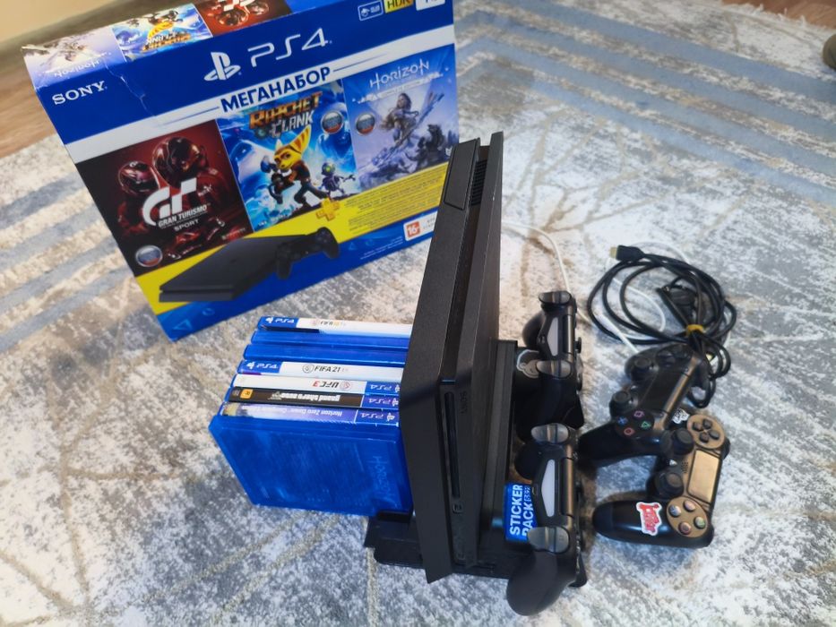 Sony playstation 4 slim 1tb 4 джойстик