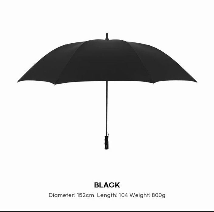 Парашютный 152 см большой зонт для
гольфа, ветронепроницаемый, крепкий