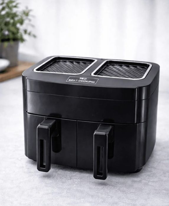 Air Fryer Dublu Nou cu 2 Compartimente – Friteuză fără Ulei