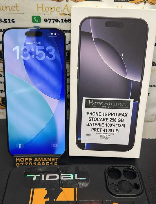 Hope Amanet P3 Iphone 16 Pro Max