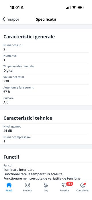 Lada frigorifica Arctic