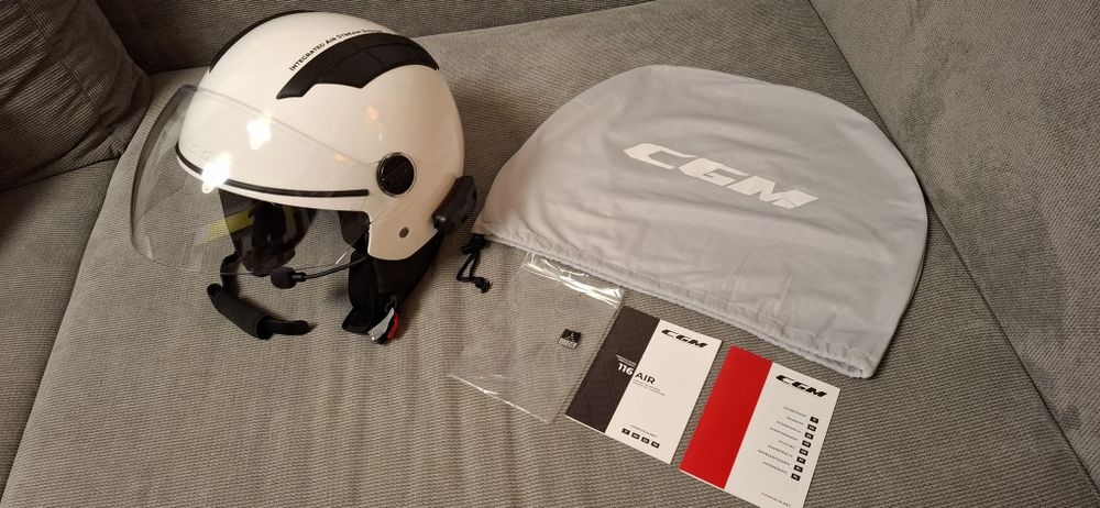 Casca open face CGM 116 Air + intercom Cardo