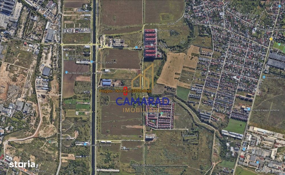 Teren intravilan 2.375 mp - SPLAIUL UNIRII - Popesti-Leordeni