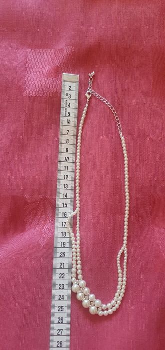 Set nou bijuterii perle colier+bratara+cercei