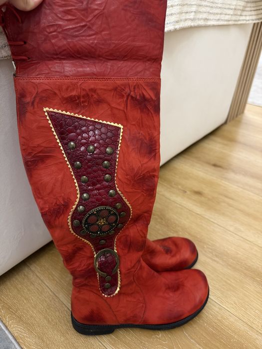 Зимние сапоги ботфорты