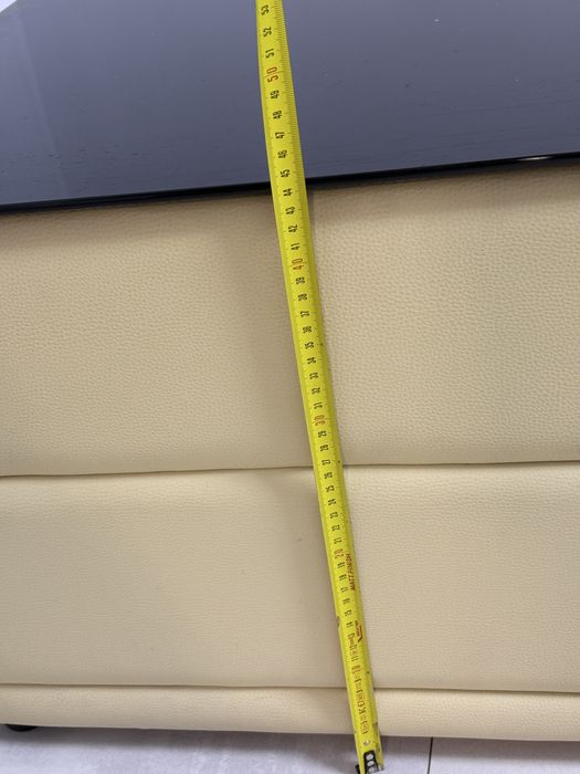 Vand masa de piele cu placa de sticla