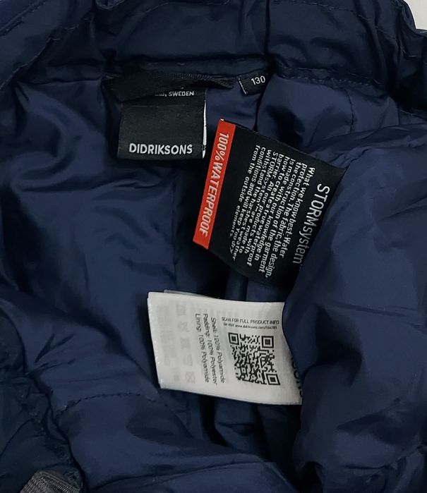 Pantaloni DIDRIKSONS Idre 100% Waterproof, salopeta iarnă, schi nr 130