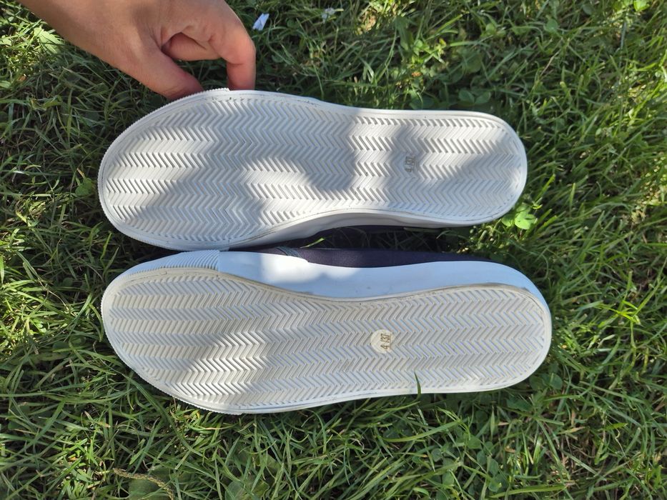 Тъмносини платненки / slip-on обувки р-р 35