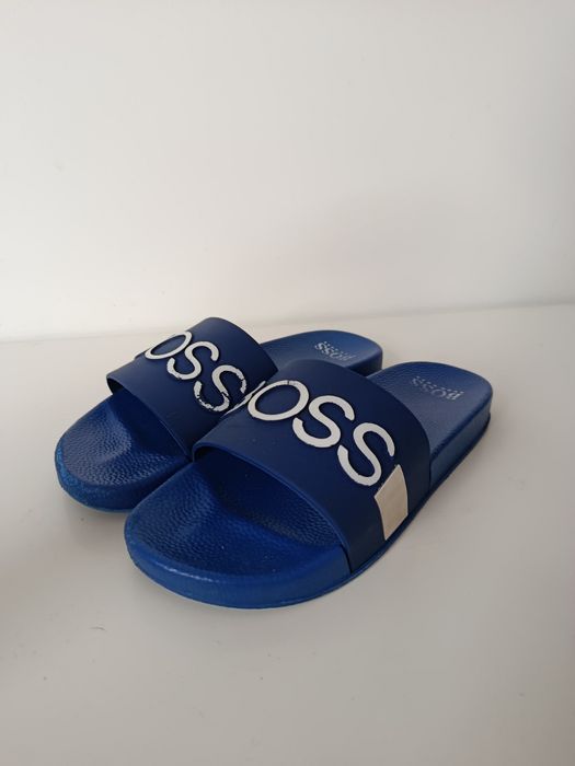 Șlapi albaștri Hugo boss