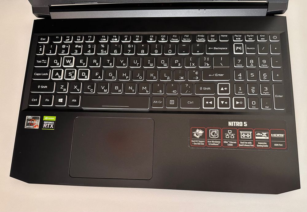 Лаптоп Acer Nitro 5 3070(100W),32 Gb DDR4, Ryzen 5 5600, FullHD 144 Hz