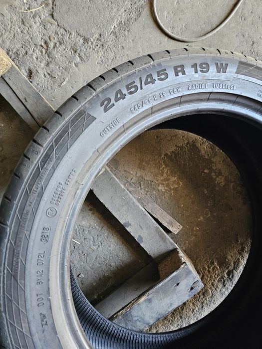 4 anvelope vara 245 45 19 Continental 7mm