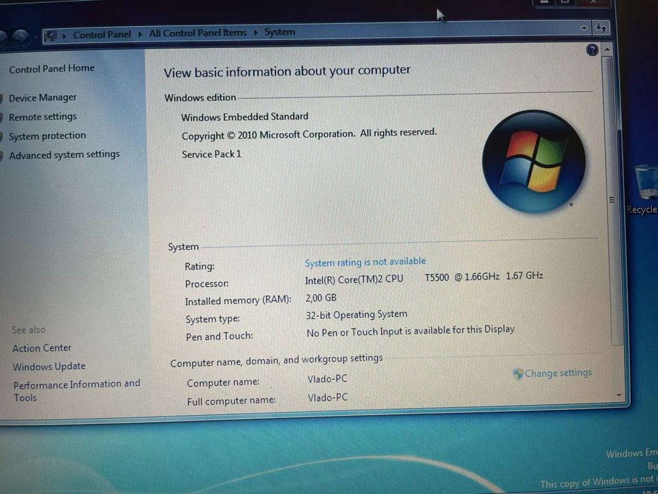 Ram за лаптоп  2x1 gb ddr2