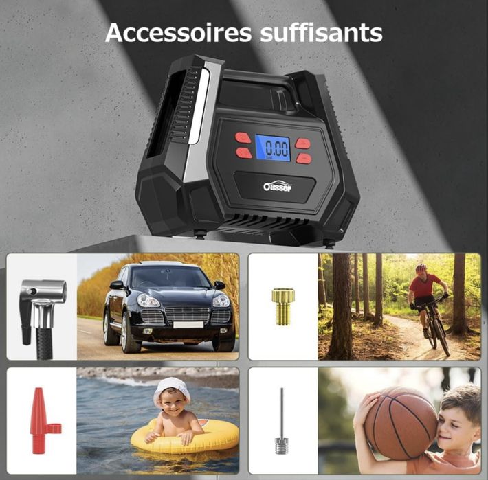 Компресор за кола, преносим въздушен компресор 12v 220V,