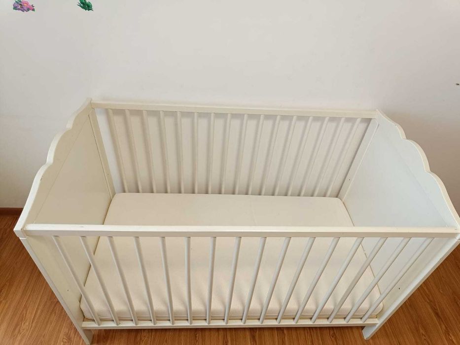 Patut bebe IKEA Smagora Pat Copii + Saltea