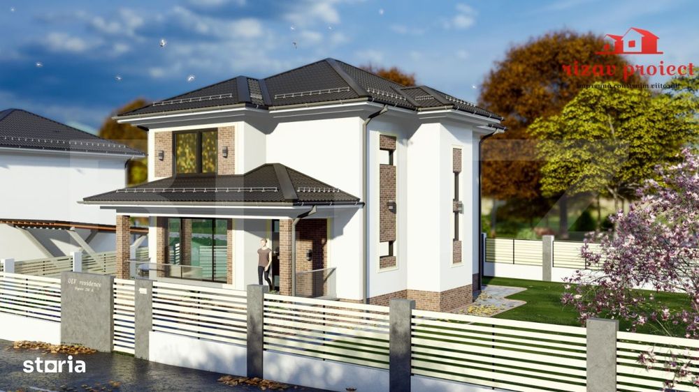 Casa cu 3 dormitoare, teren 500 mp, ideala pentru familie